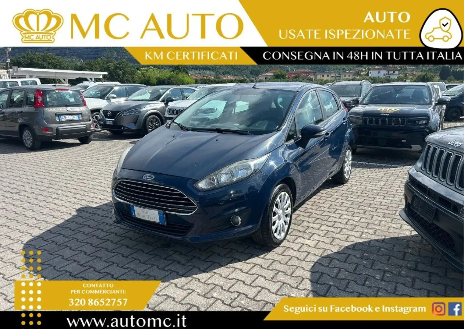 Ford Fiesta 1.4 5 porte Bz.- GPL Blu/Azzurro - 1
