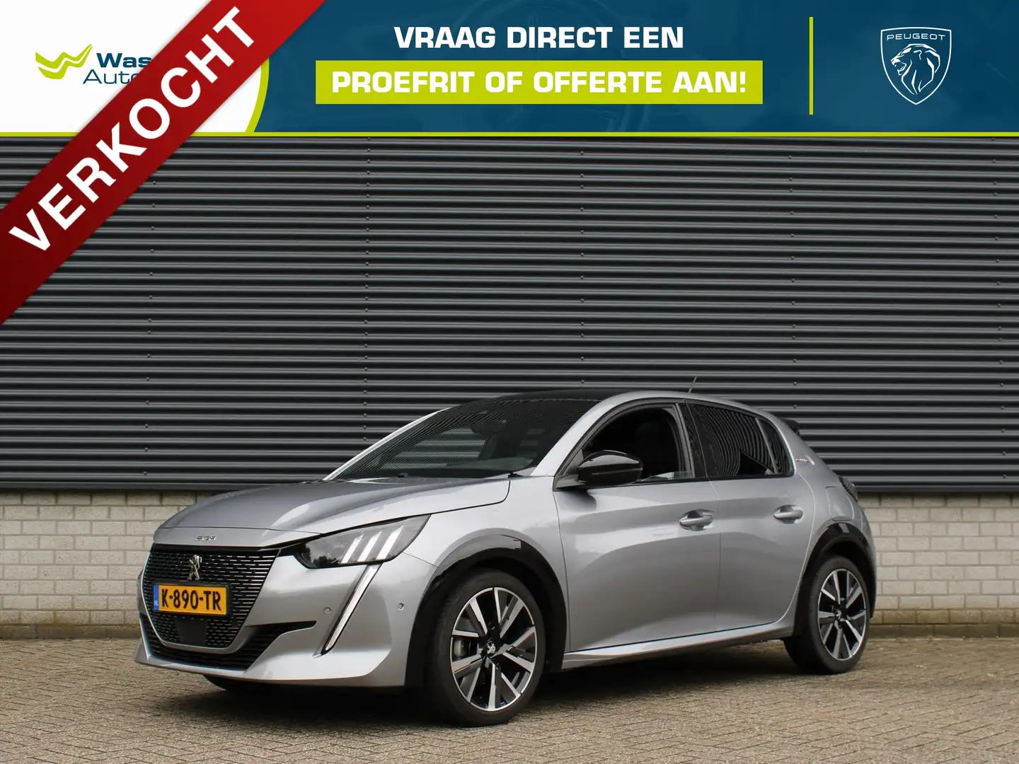 Peugeot 208 GT-Line 100pk EAT8 I Automaat I Panoramadak I Stoe Grijs - 1