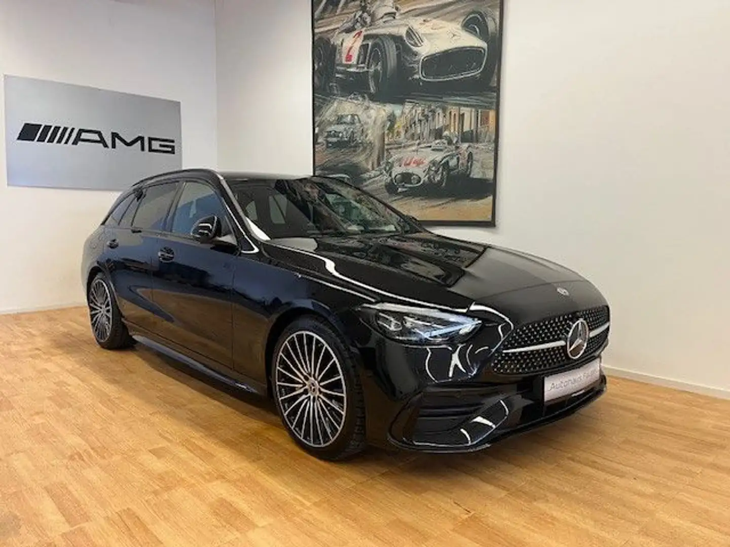 Mercedes-Benz C 220 T d AMG-Line Pano 19 Zoll Soundsystem Zwart - 1