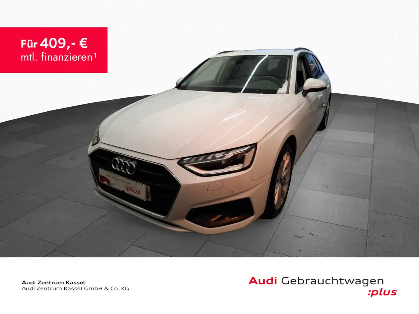 Audi A4 40 TFSI Matrix AHK Navi Carplay 360° Weiß - 1