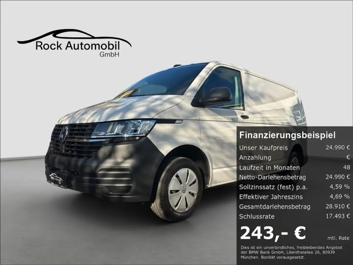 Volkswagen T6 Transporter 2.0 TDI FWD Klima *Garantie* Weiß - 1