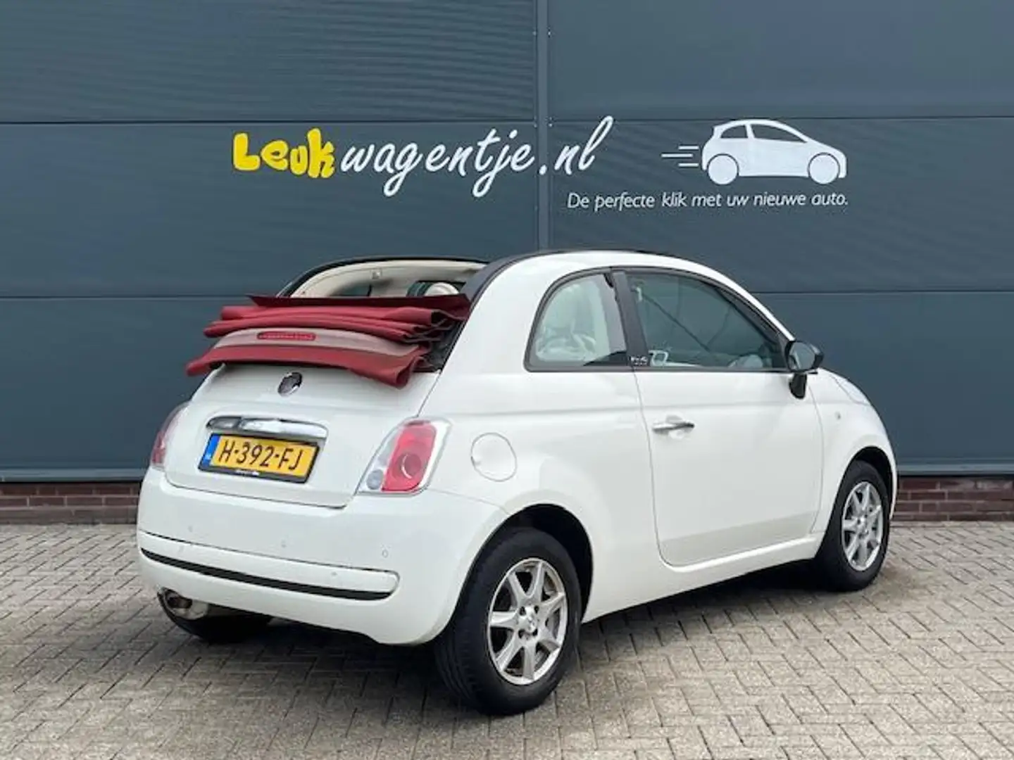 Fiat 500C 1.2 Pop Cabrio *groot scherm *p-sensor *lichtmet. Blanco - 2