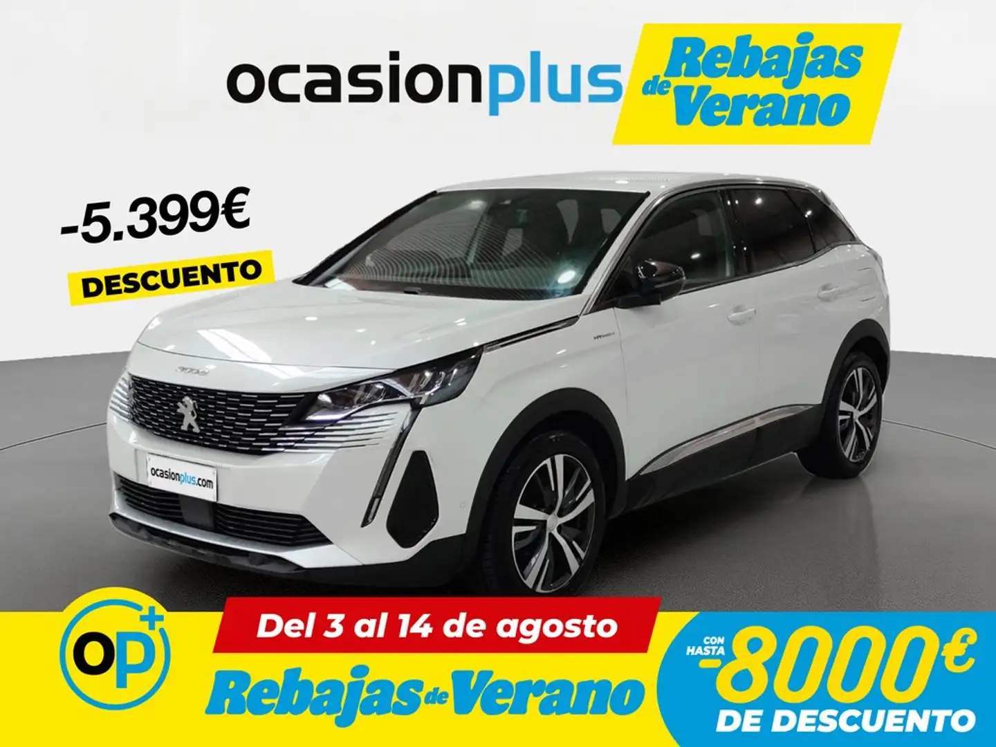 Peugeot 3008 HYB PHEV 300 Allure Pack AWD e-EAT8 Blanco - 1