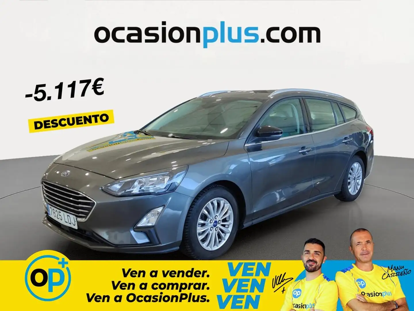 Ford Focus Sportbreak 2.0Ecoblue Titanium Aut Gris - 1