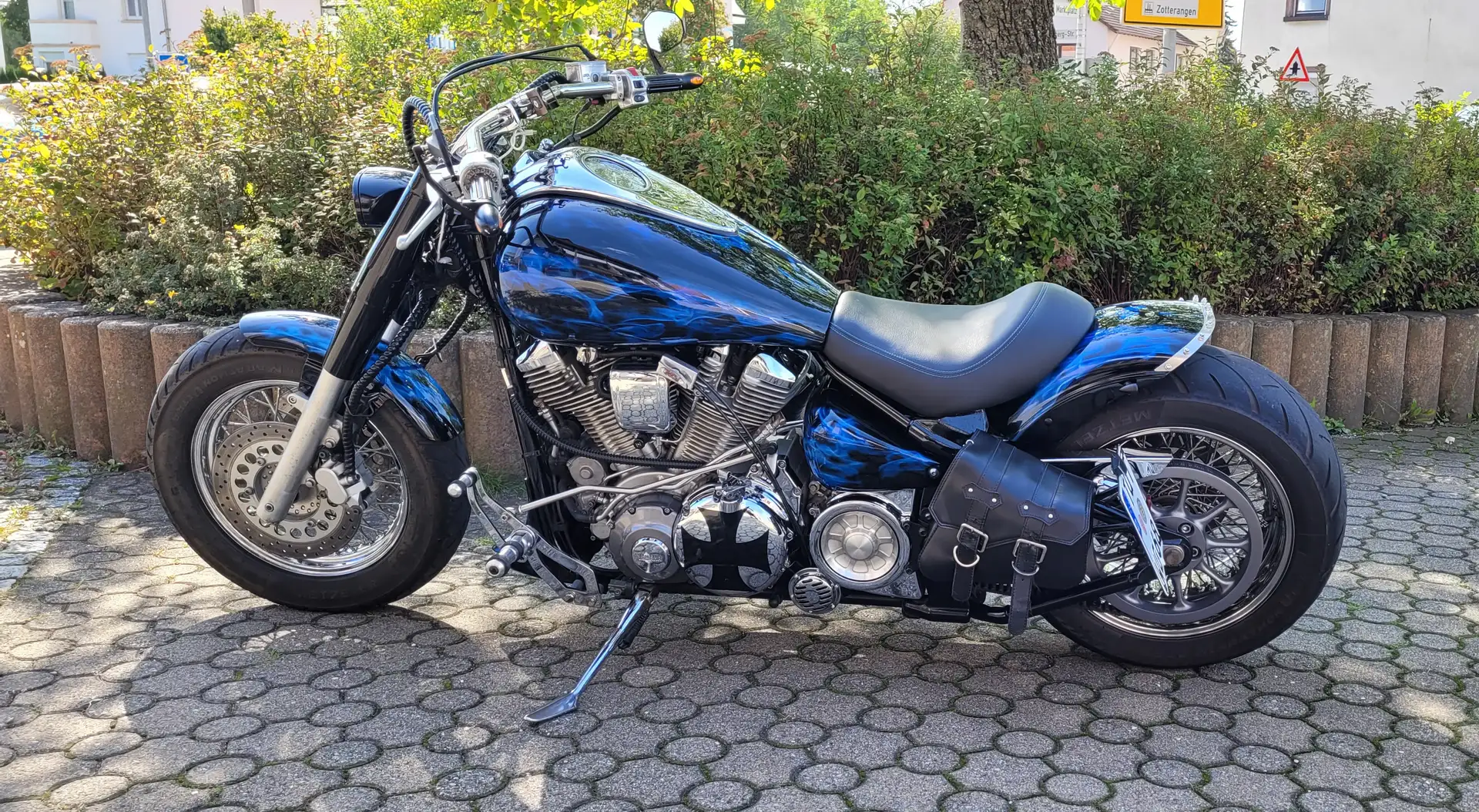 Yamaha XV 1600 Thanderbike Azul - 2