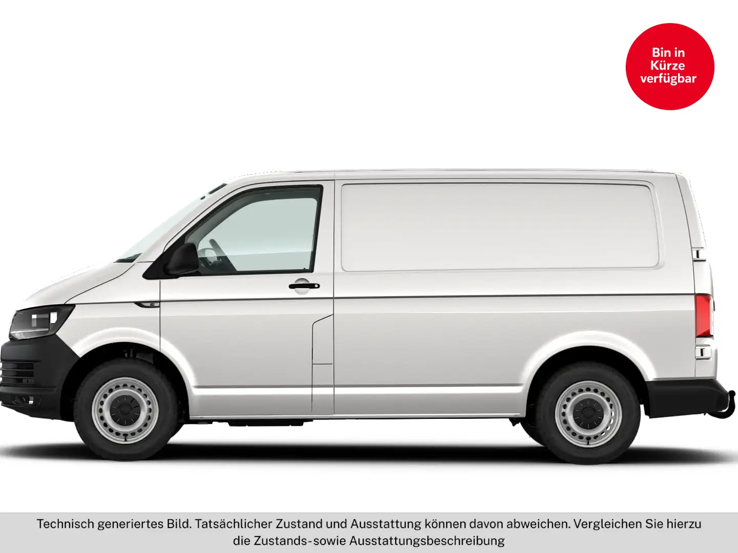 Volkswagen T6 Transporter VW T6 Kastenwagen TDI Weiß - 2