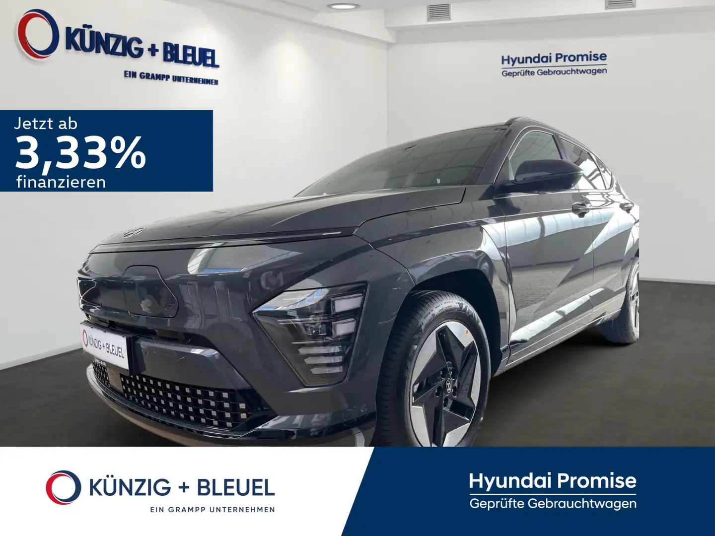 Hyundai KONA Elektro Prime Leder*Navi*LED*BOSE*Kamera Šedá - 1