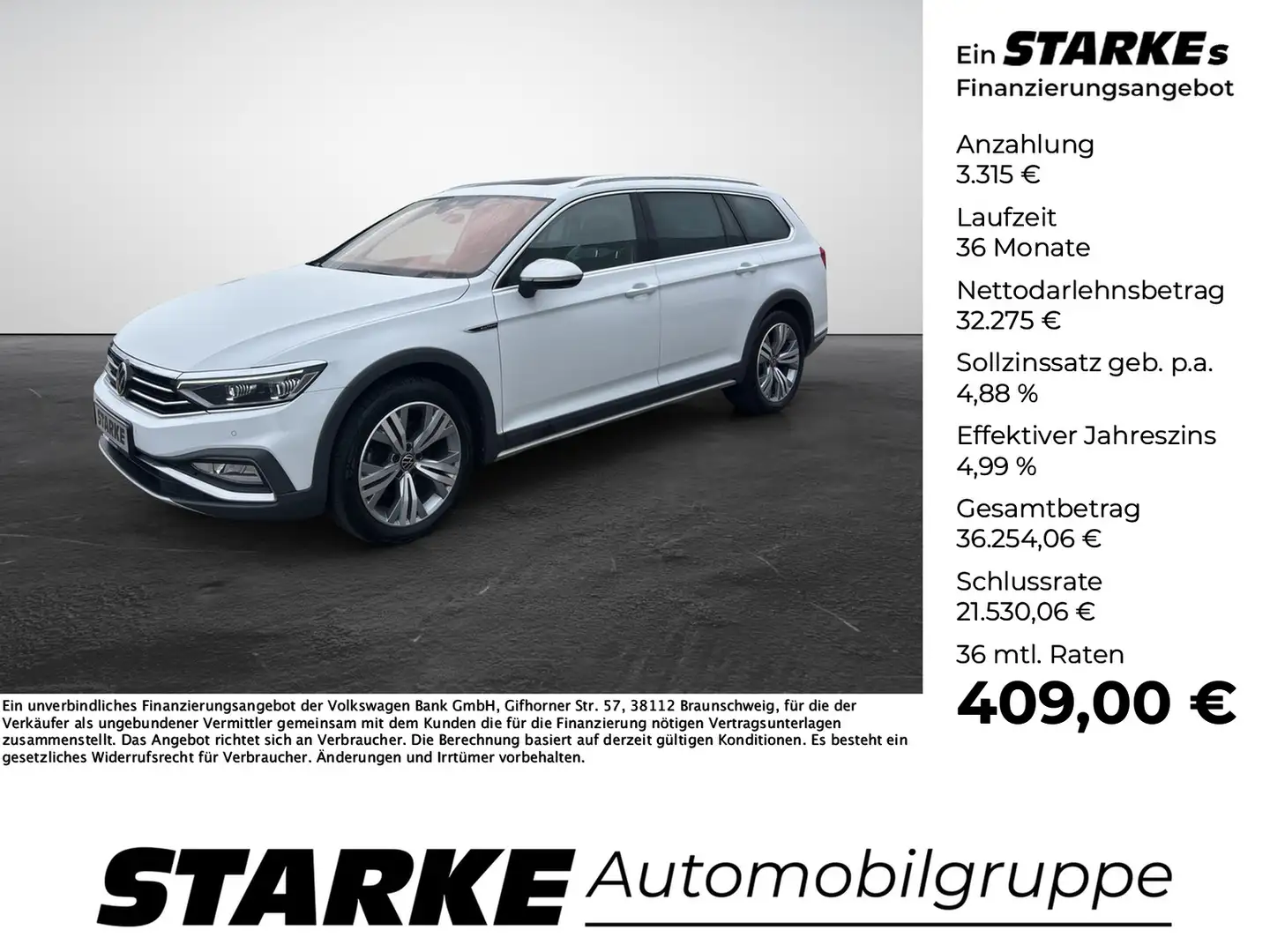 Volkswagen Passat Alltrack 2.0 TDI DSG 4M Harman Kardon, Pano, IQ.Light, AHK Weiß - 1