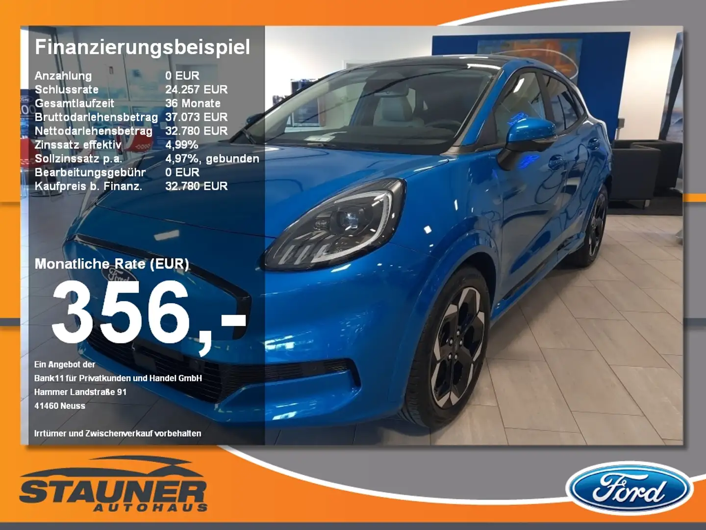 Ford Puma Gen-E Premium Fahrerassistenz-Paket Blau - 1