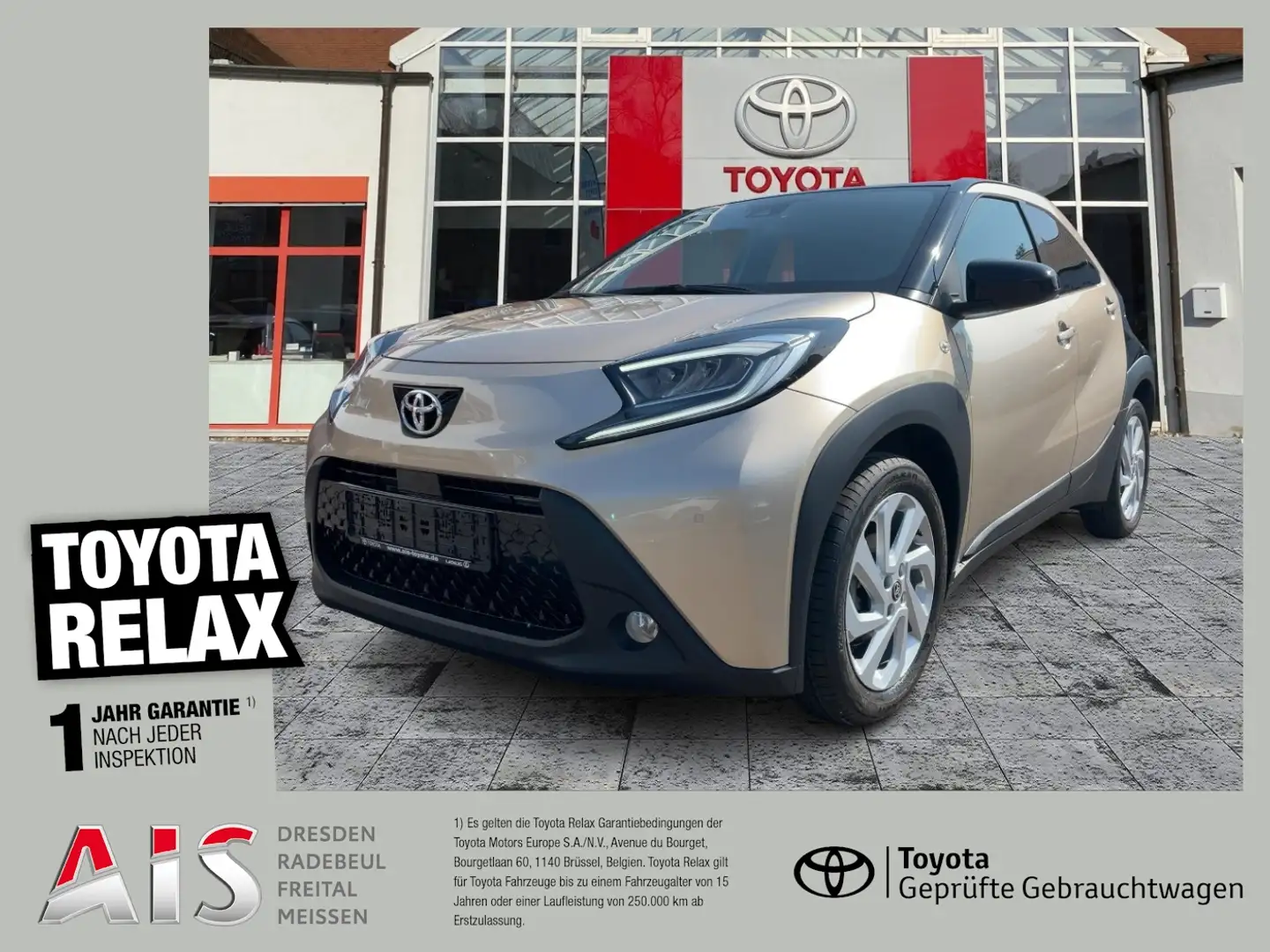 Toyota Aygo 1.0 Pulse KAM*DAB*KeyLess*SHZ Beżowy - 1
