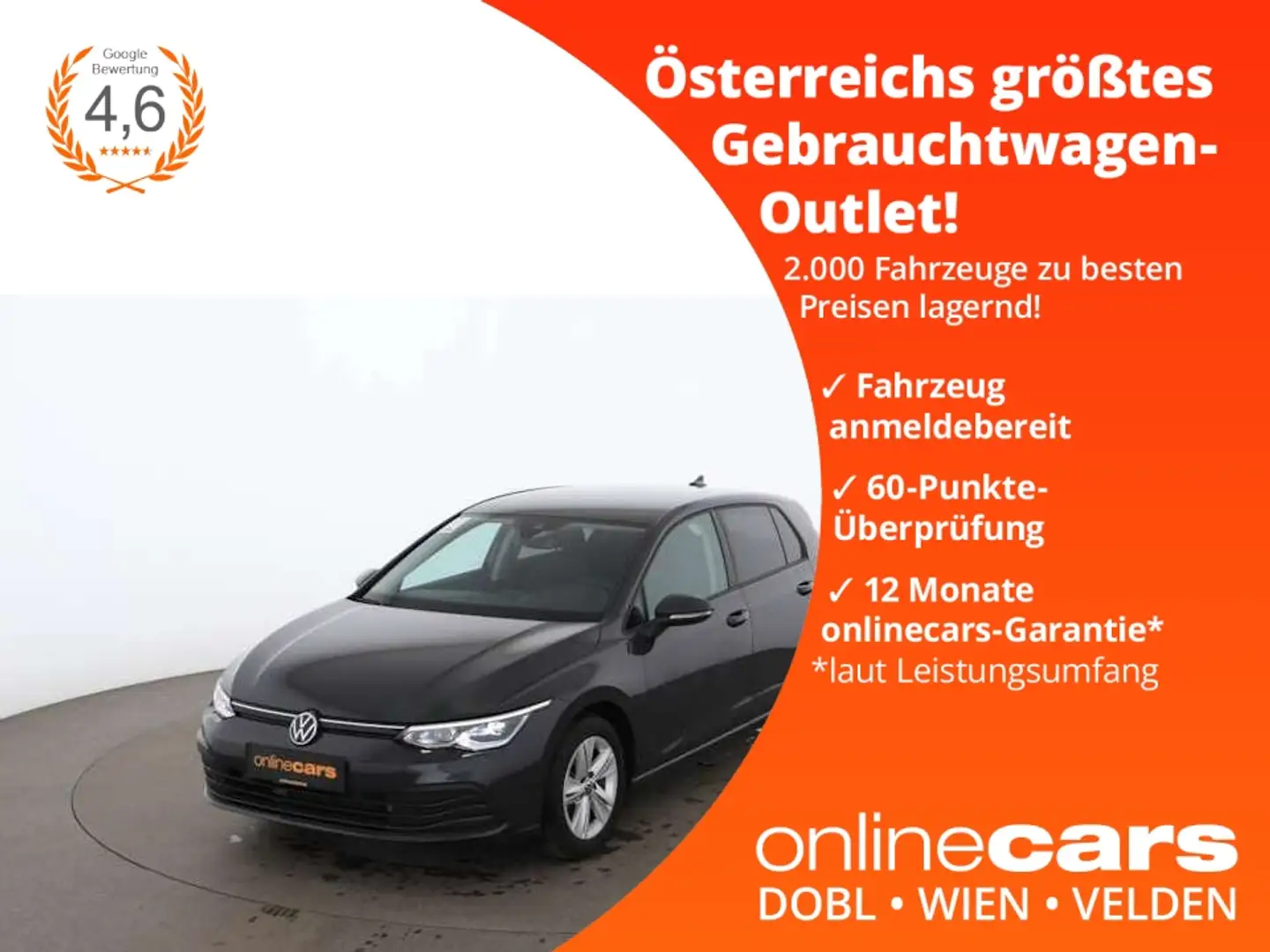 Volkswagen Golf VIII 1.5 TSI Life LED RADAR NAVI SITZHZG Grau - 1