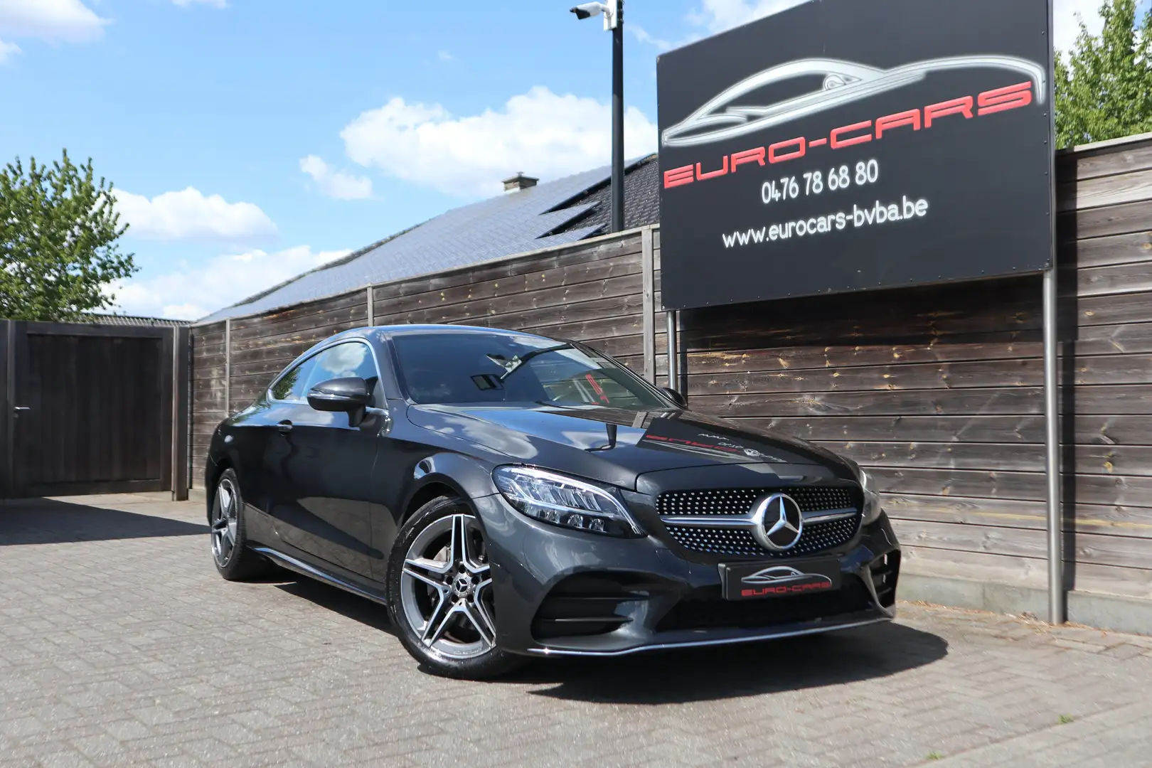 Mercedes-Benz C 220 Coupe / 1 ste eig /AMG PAKKET /CAMERA/GPS/TOPSTAAT Gris - 1