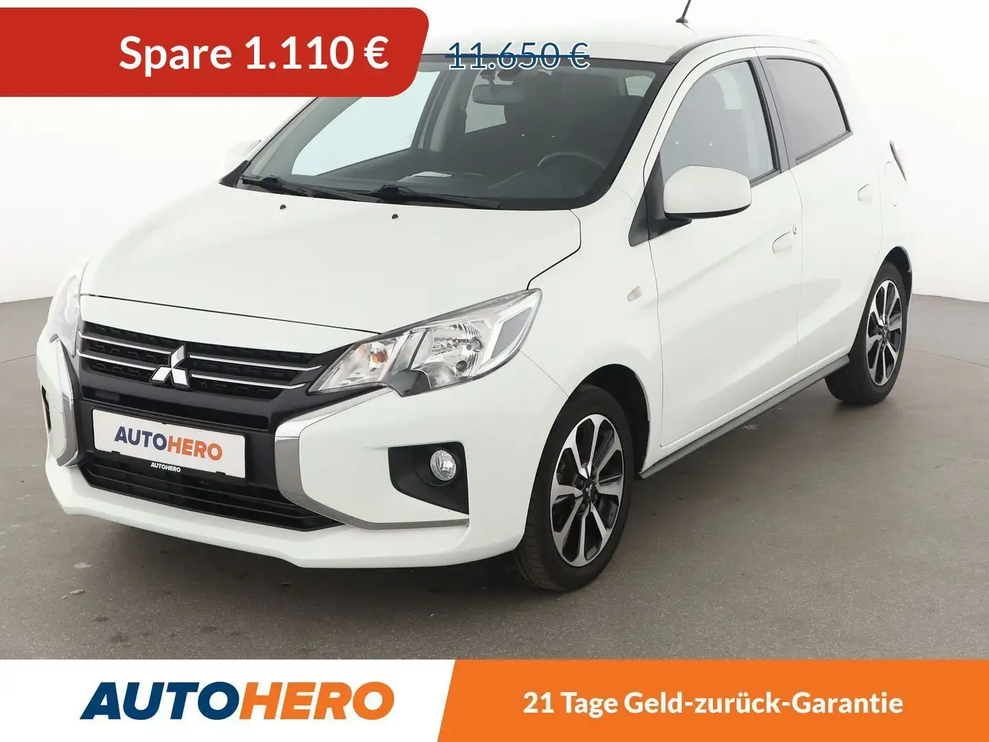 Mitsubishi Space Star 1.2 Select+*SHZ*KLIMA*TEMPO*1.HAND*WENIG-KM* Weiß - 1