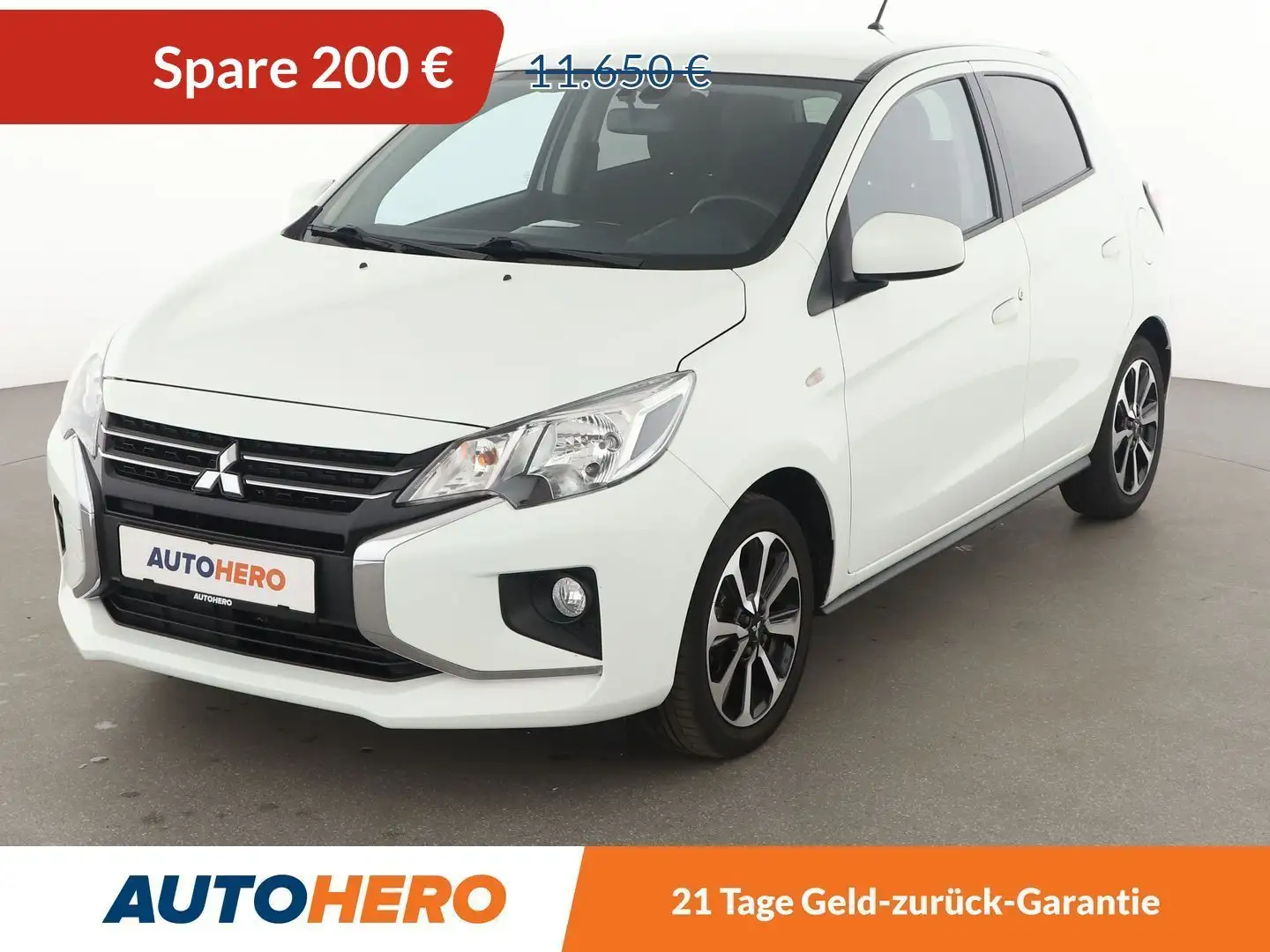 Mitsubishi Space Star 1.2 Select+*SHZ*KLIMA*TEMPO*1.HAND*WENIG-KM* Weiß - 1