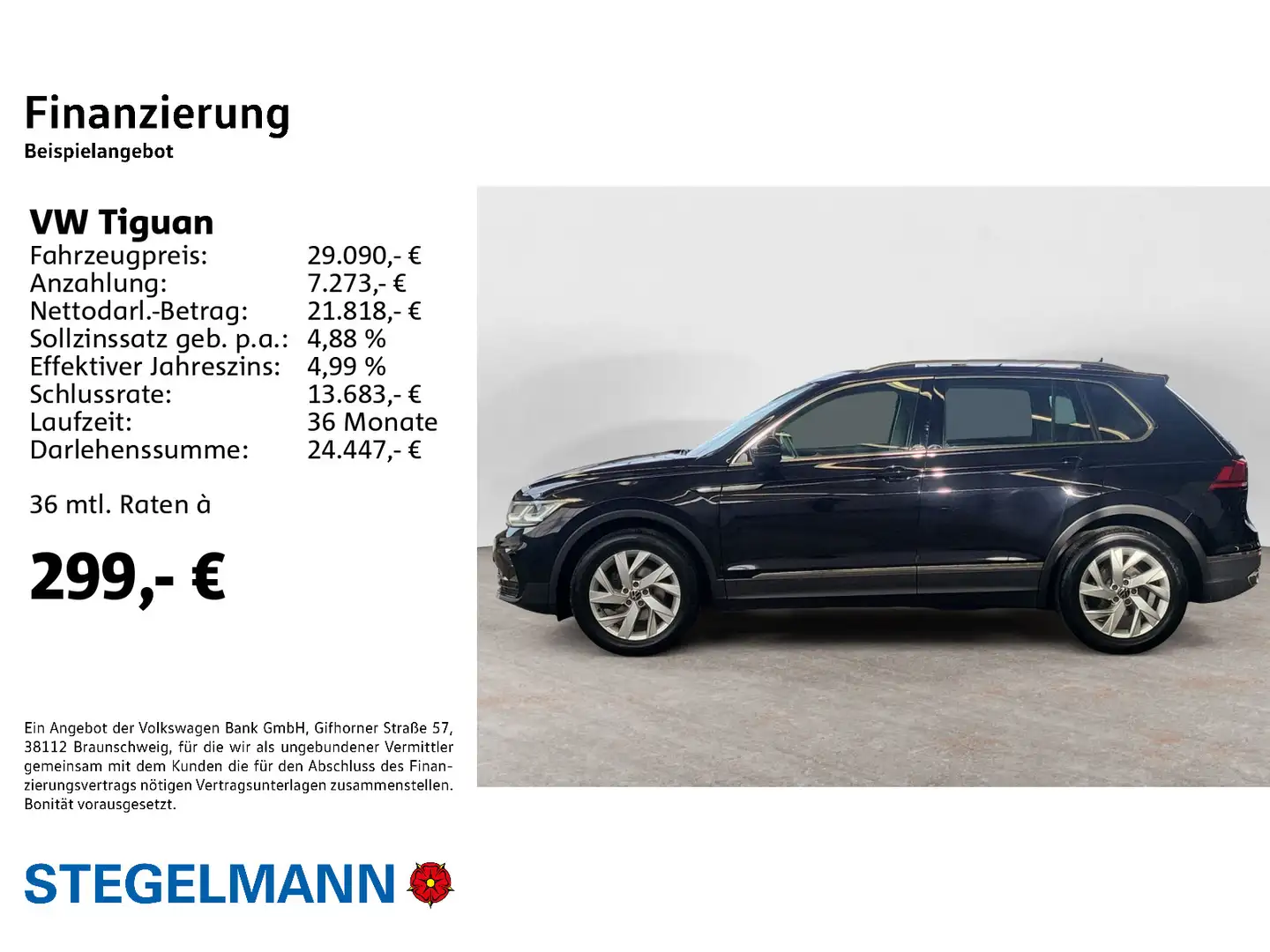 Volkswagen Tiguan 2.0 TDI DSG Elegance Zwart - 2