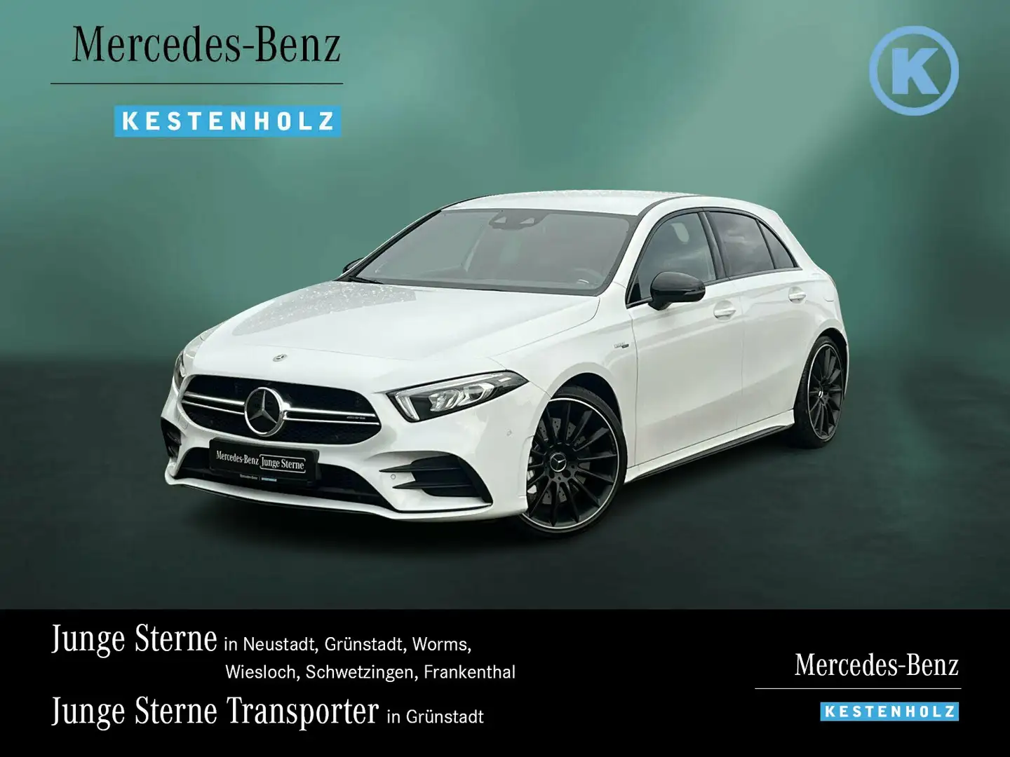 Mercedes-Benz A 35 AMG A 35 AMG 4M AMG+NIGHT+DISTRO+BURME+KAMERA+AMBI LED Blanc - 1