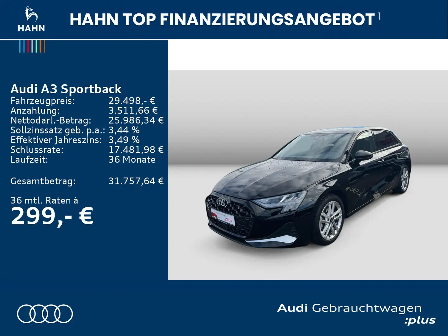 Audi A3 advanced 35TFSI Cam LED Nav Schwarz - 2