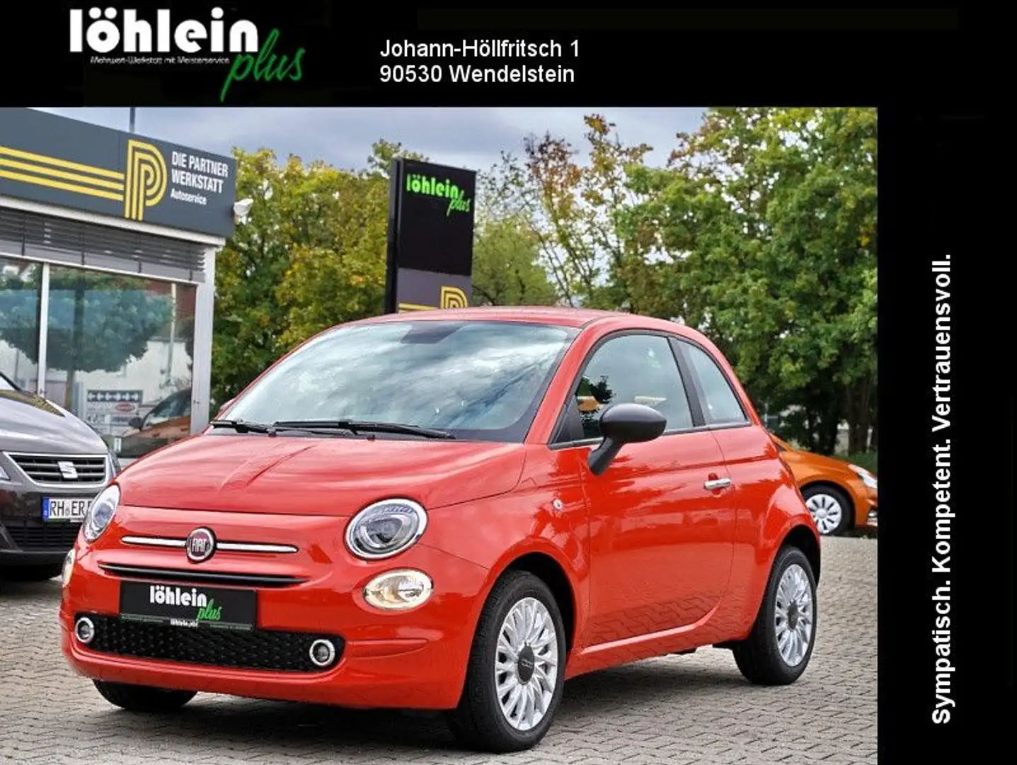 Fiat 500 COMFORT*PDC+LMFELGEN Arancione - 1