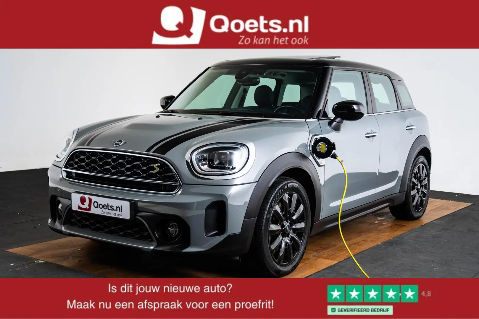 MINI Cooper SE Countryman ALL4 Panoramadak - Cruise control - Elektrisch ver Gris - 1