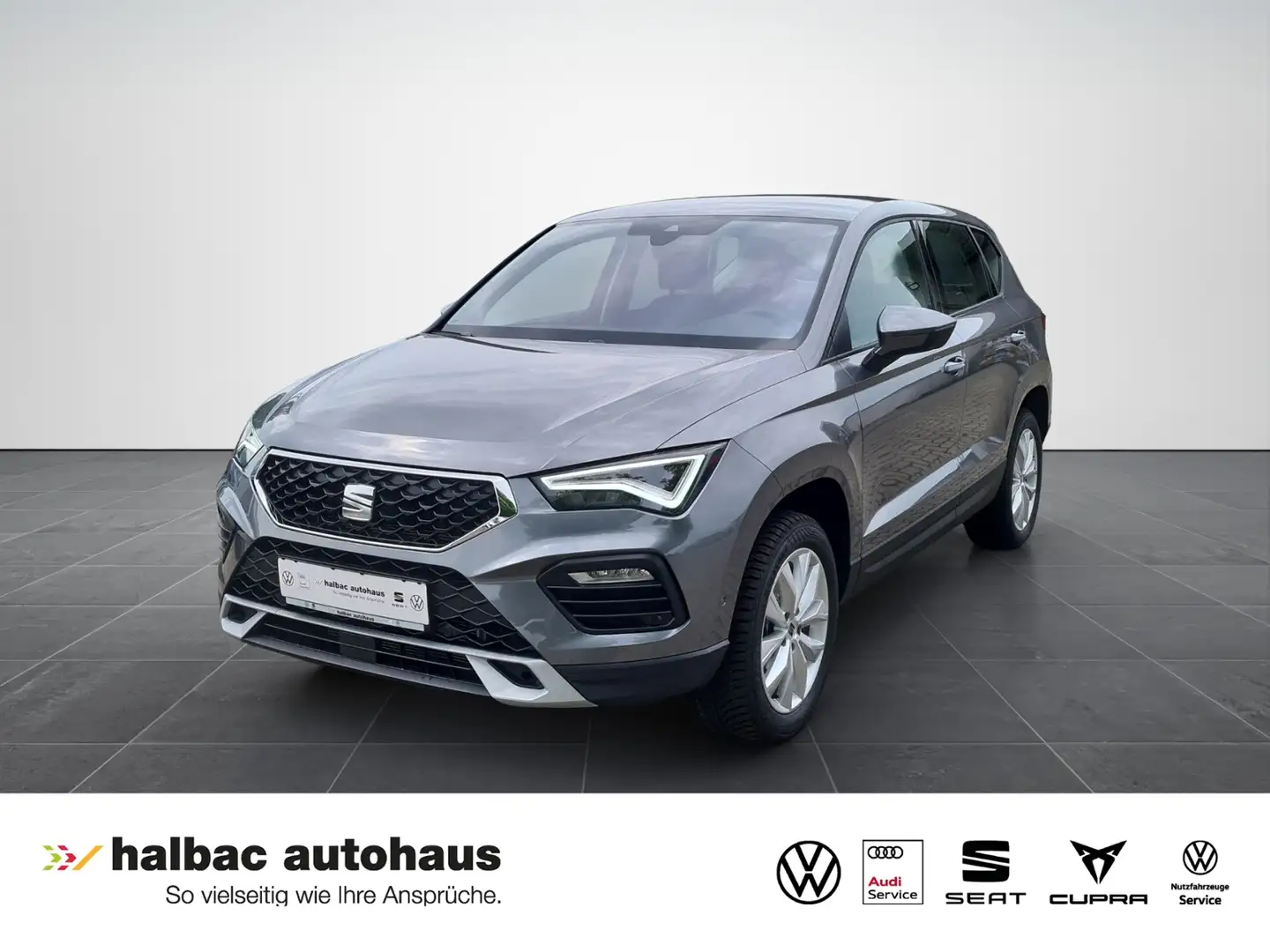 SEAT Ateca 1.5 TSI Style+AHK+LED+SHZ+PDC+KAMERA+BEHEIZBFS Серый - 1