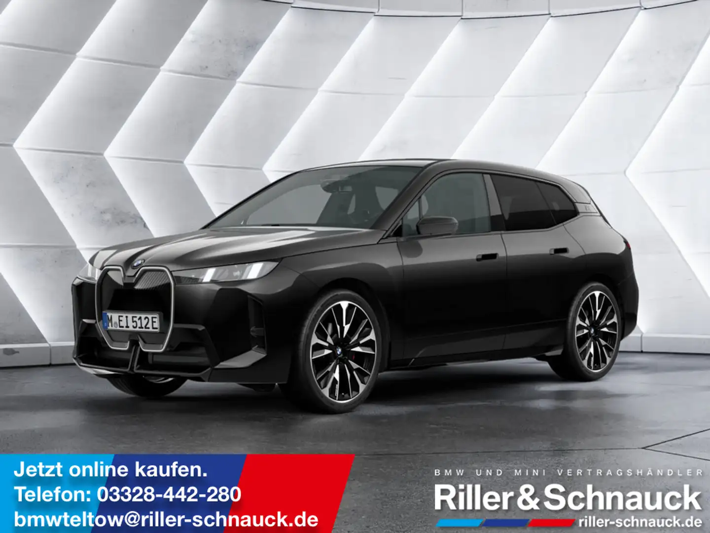 BMW iX xDrive 60 M-Sport Pro ACC LED PANO 360° Negru - 1