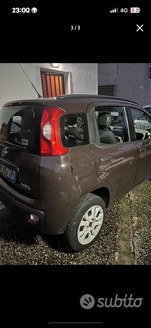 Fiat Panda 0.9 t.air t. natural power Easy 80cv Brun - 2