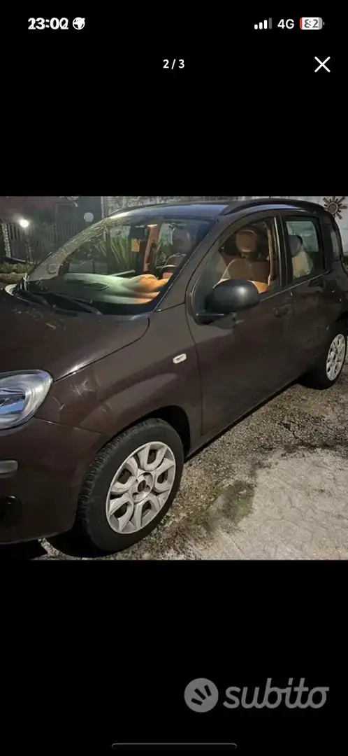 Fiat Panda 0.9 t.air t. natural power Easy 80cv Brun - 1
