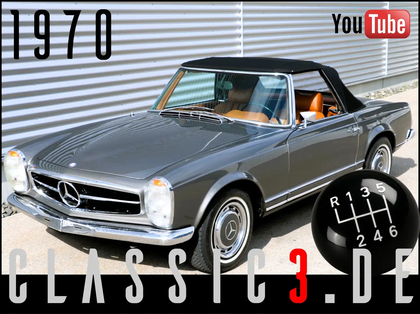 Mercedes-Benz SL 280 6-GANG GETRAG PAGODE SL W113 KOMPLETTRESTAURATION Gri - 1