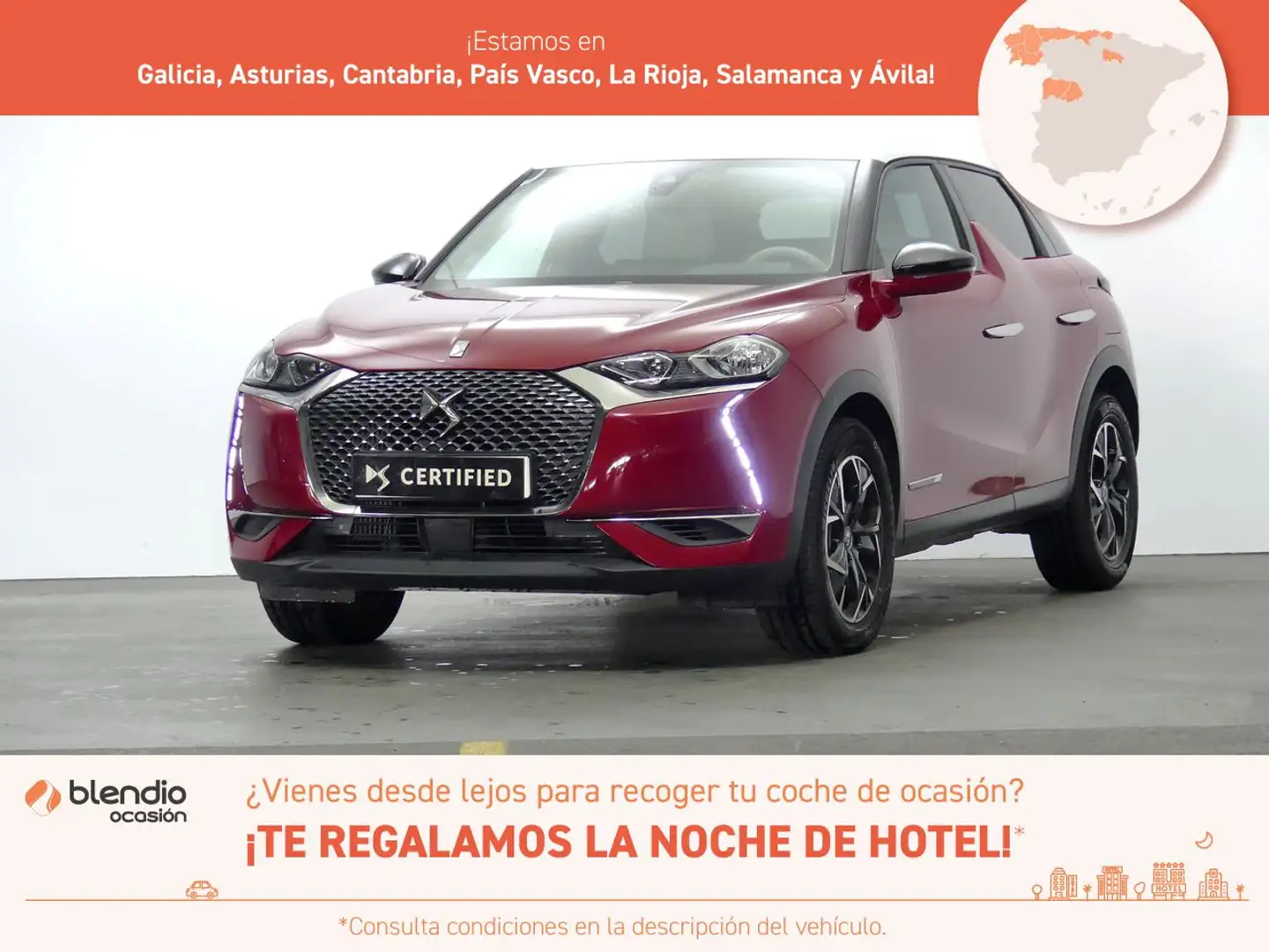 DS Automobiles DS 3 Crossback 1.2 PURETECH 73KW CONNECTED CHIC 100 5P Rouge - 1