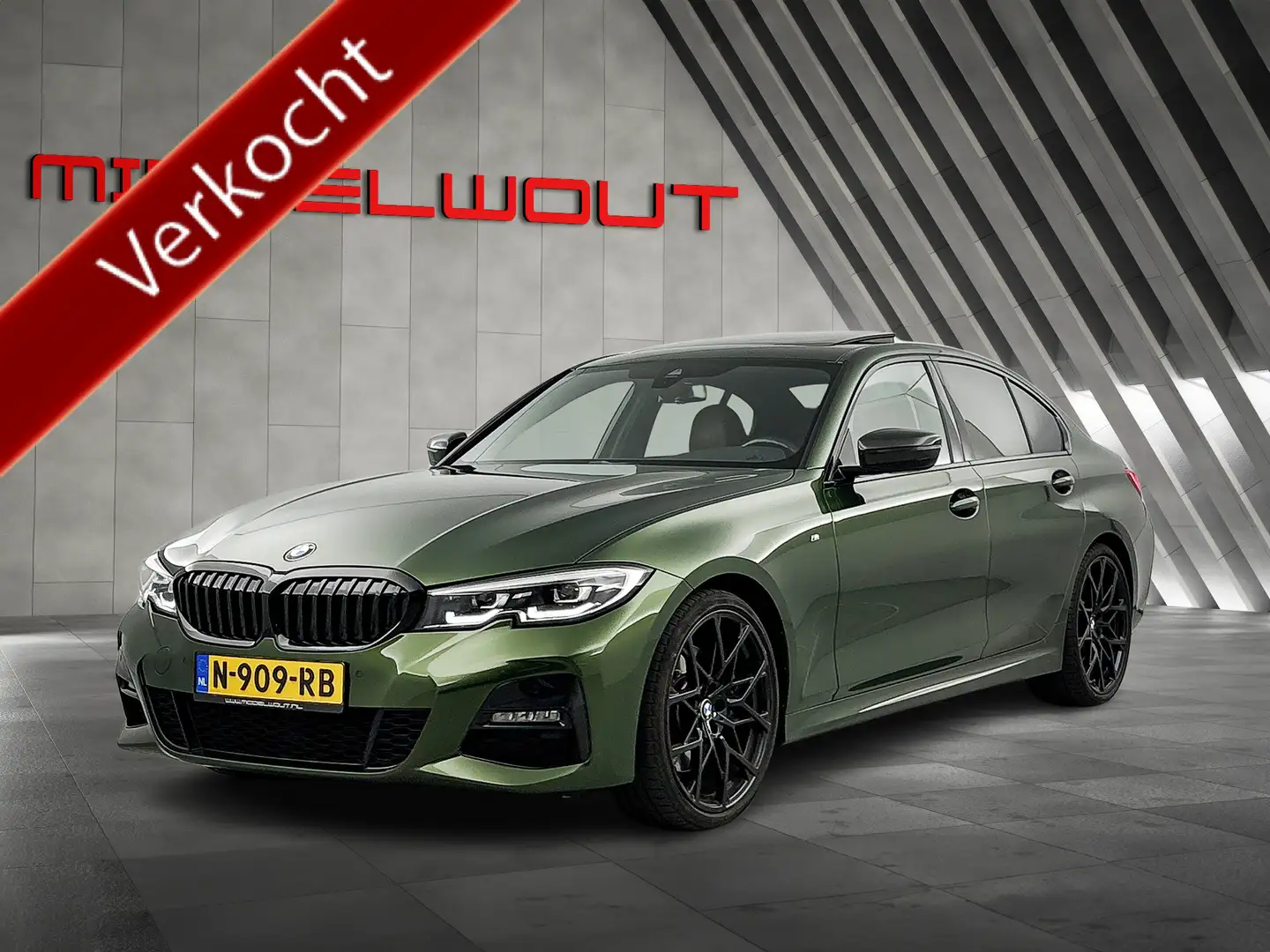 BMW 320 3-serie 320i M-Sport High Exe/Schuif-/kanteldak/Ca Groen - 1