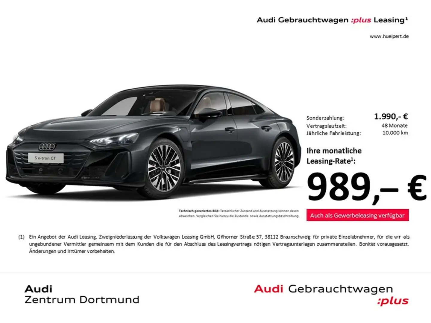 Audi e-tron GT quattro PANO B&O 360°CAM ACC LM20 Grau - 1