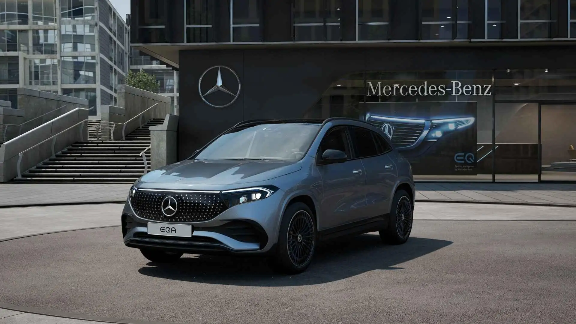 Mercedes-Benz EQA 250 250+ Business Solution AMG 71 kWh Panorama dak Šedá - 1