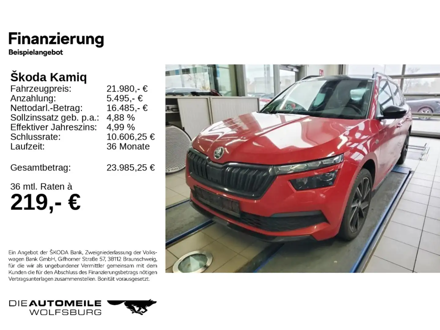 Skoda Kamiq 1.5 TSI DSG Monte Carlo Pano/AHK/Tempo Rot - 2