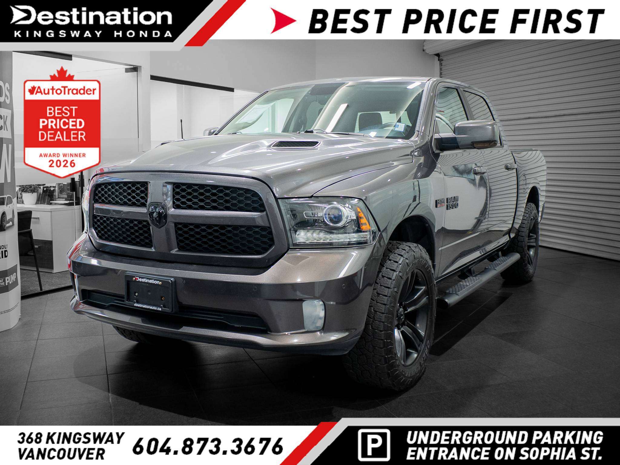 Gray (Maximum Steel (MET)) 2017 RAM 1500 Pickup Truck Four-Wheel Drive Automatic
