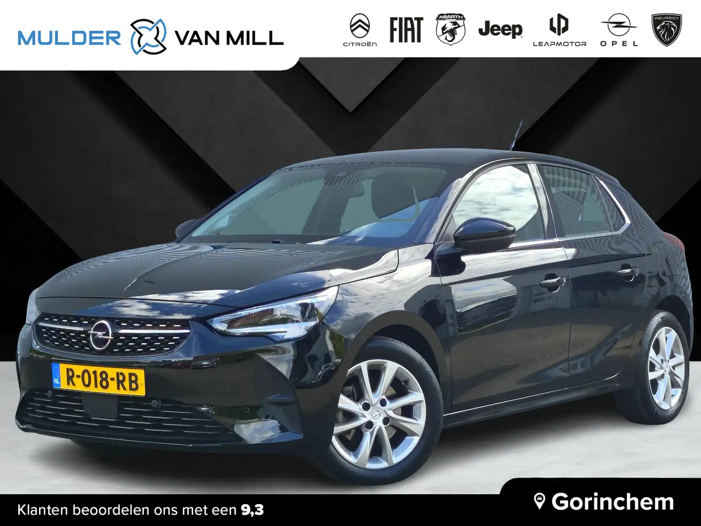 Opel Corsa Elegance 1.2 Turbo 100pk | 180° CAMERA + SENSOREN Zwart - 1