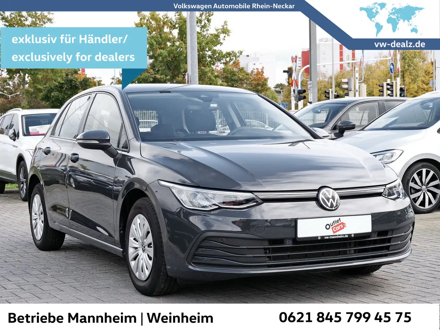 Volkswagen Golf VIII 1.0 TSI AHK PDC LED uvm Grau - 2