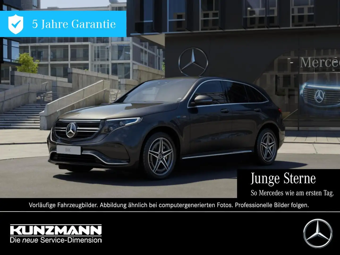 Mercedes-Benz EQC 400 4M AMG Navi 360° Memory Distronic AHK Grau - 1