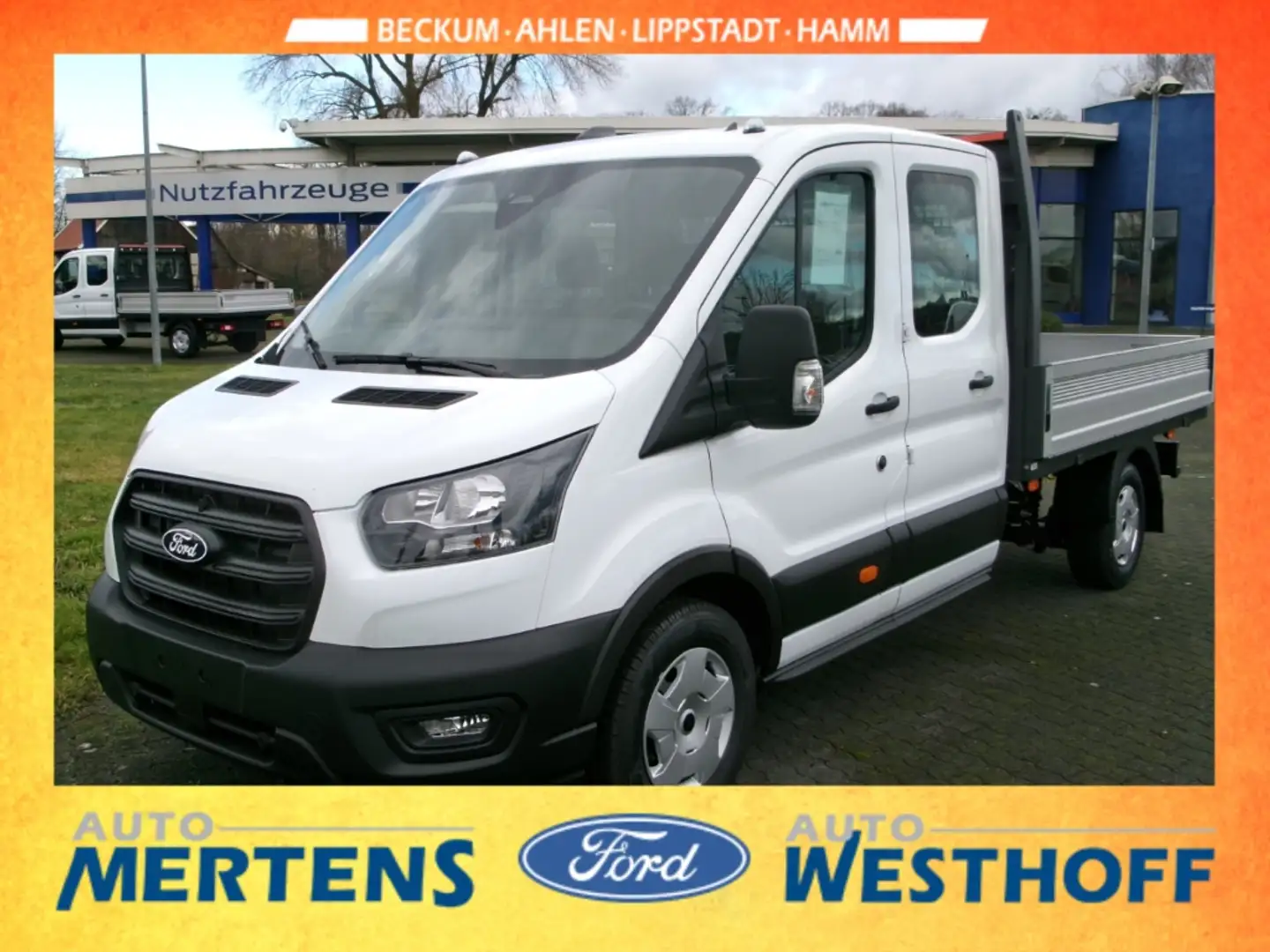 Ford Transit Pritsche 350 L3 Doppelkabine Trend 2.0 TDC Weiß - 1