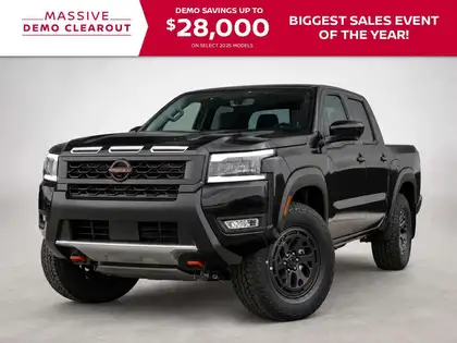 Black 2026 Nissan Frontier Pickup Truck Four-Wheel Drive Automatic