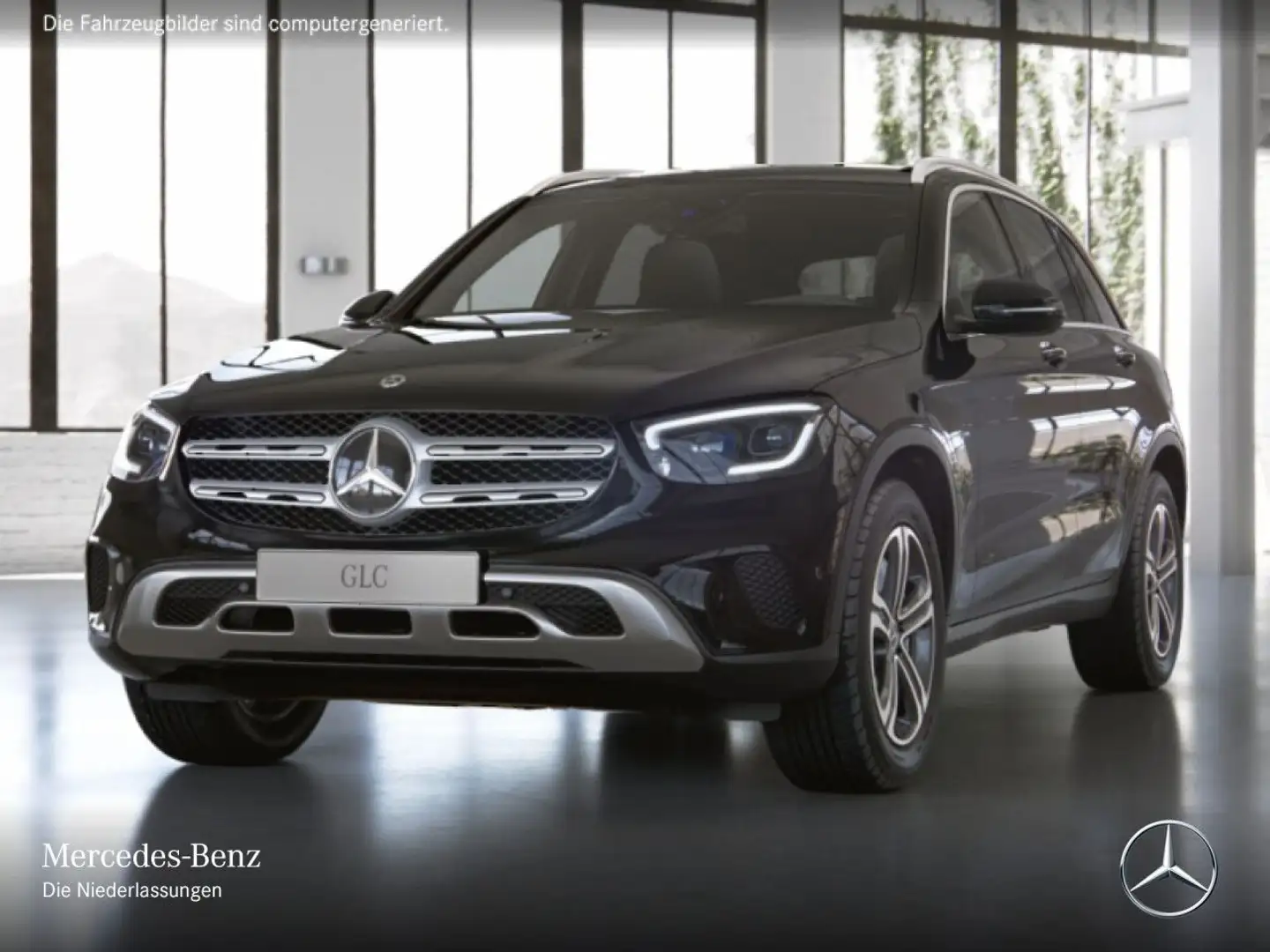 Mercedes-Benz GLC 300 e 4M PANO+AHK+MULTIBEAM+FAHRASS+BURMESTER Schwarz - 2