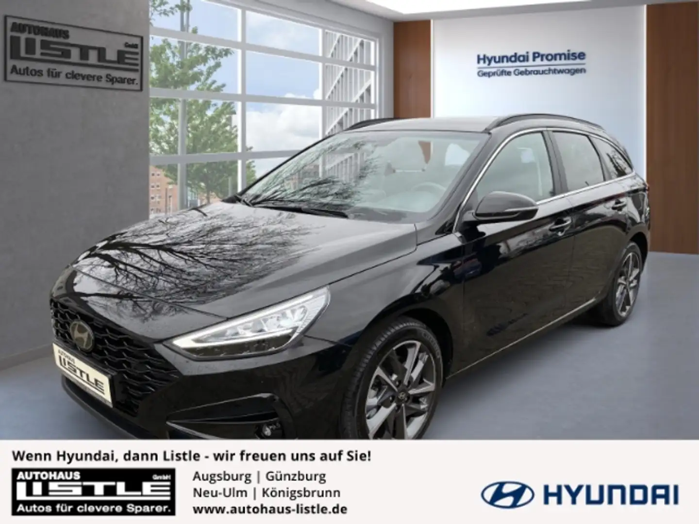 Hyundai i30 Advanced Deluxe 1.0 +NAVI+KLIMA+SHZ+RFK+PDC+UVM+ Negro - 1