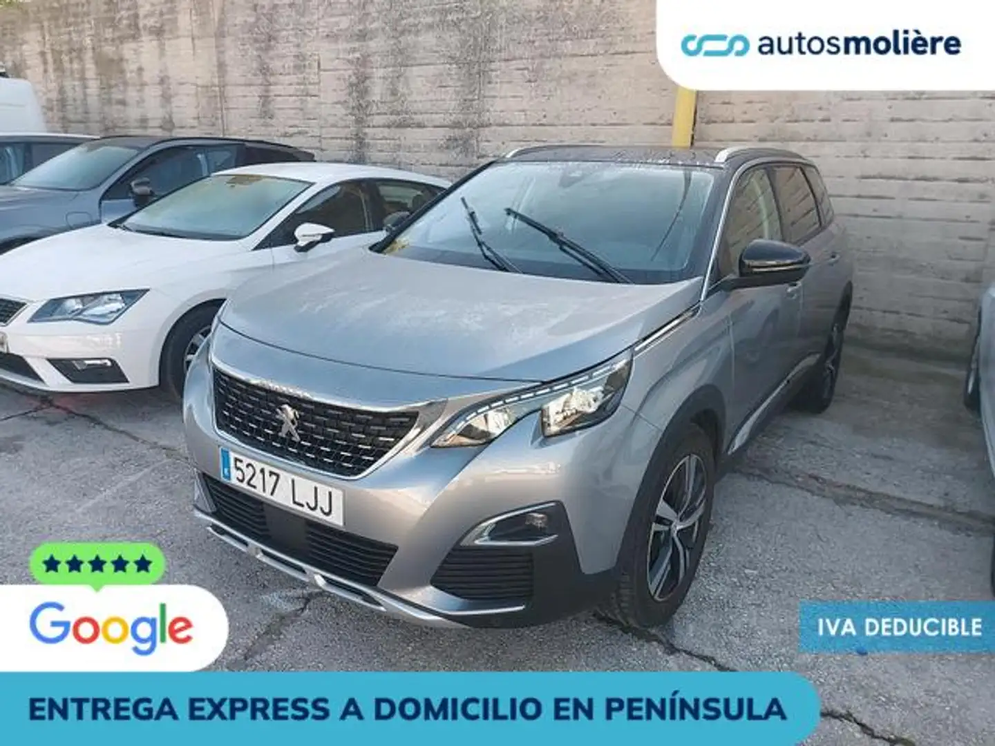 Peugeot 5008 1.6 BlueHDI Allure 7 pl. 120 Gris - 1