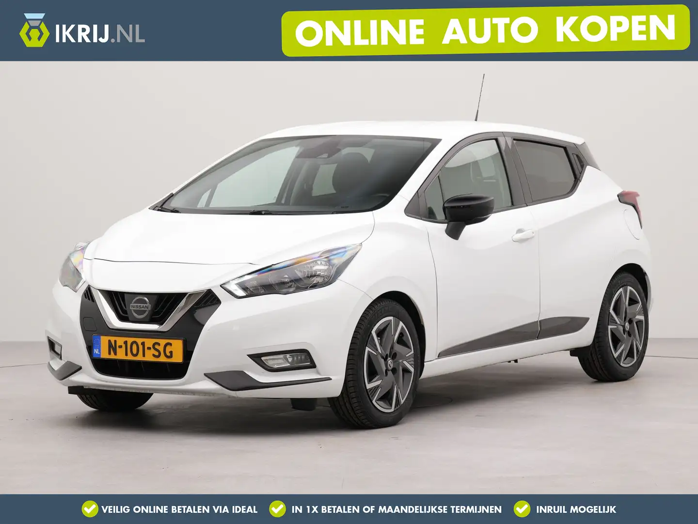 Nissan Micra 1.0 IG-T N-Design | Apple carplay | Parkeersensore Wit - 1