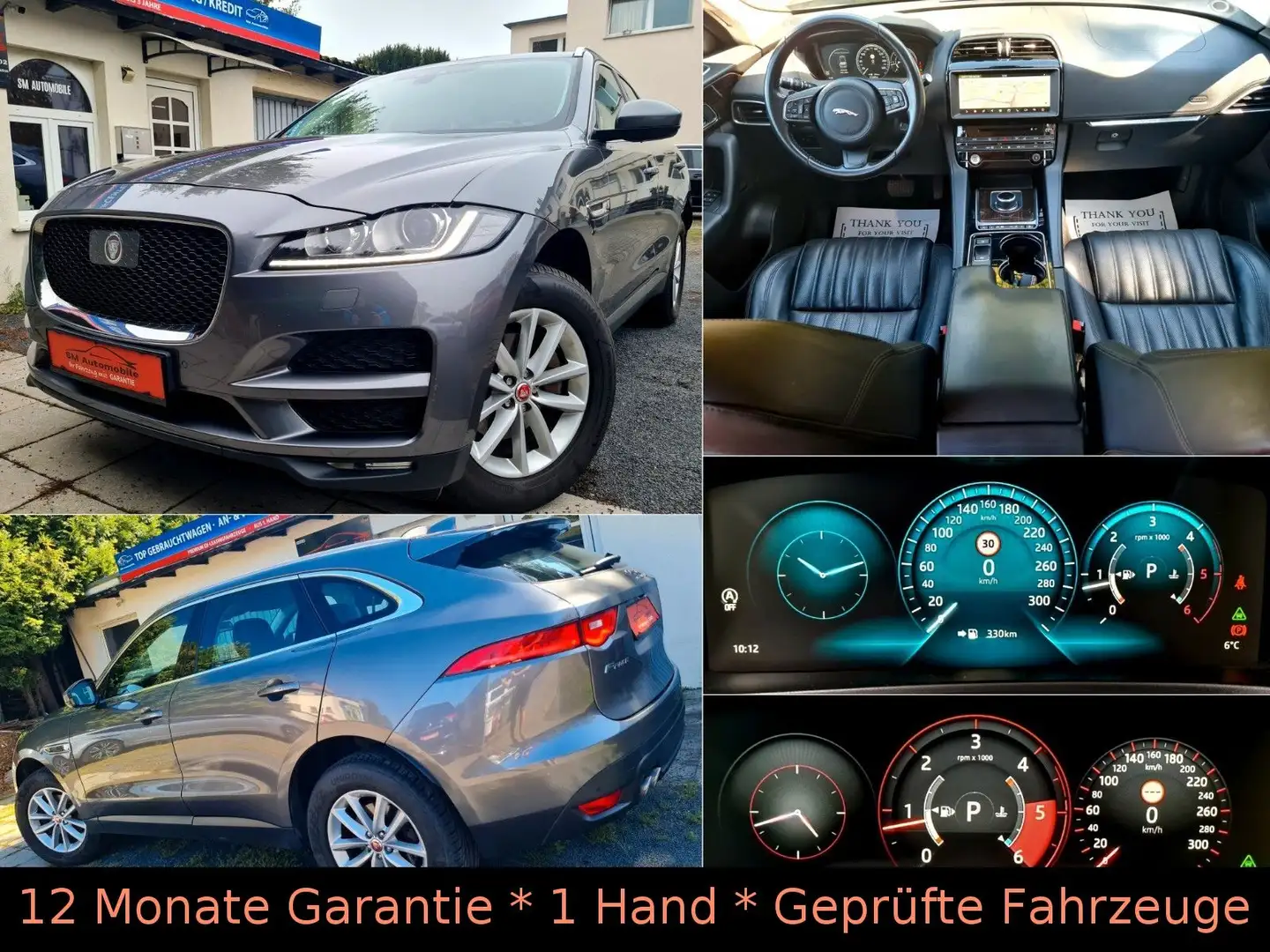 Jaguar F-Pace 2.0d Portfolio AWD/Distronic/Lane/Digital Grau - 1