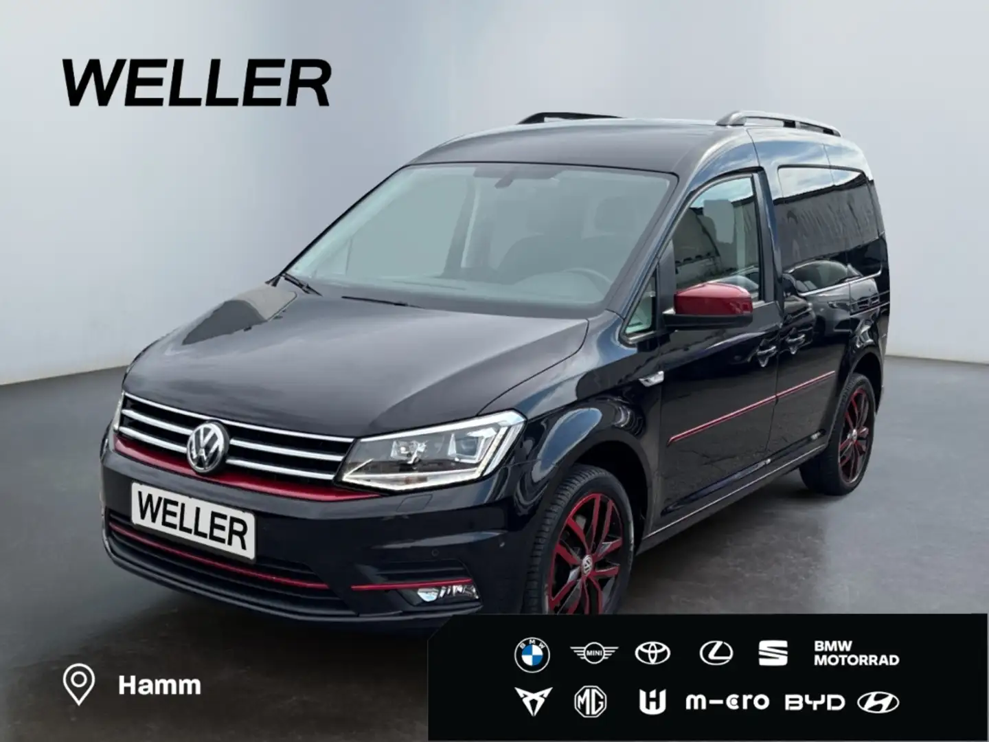 Volkswagen Caddy 2.0 TDI DSG Highline *CAM*ACC*SHZ*Navi*PDC* Schwarz - 1
