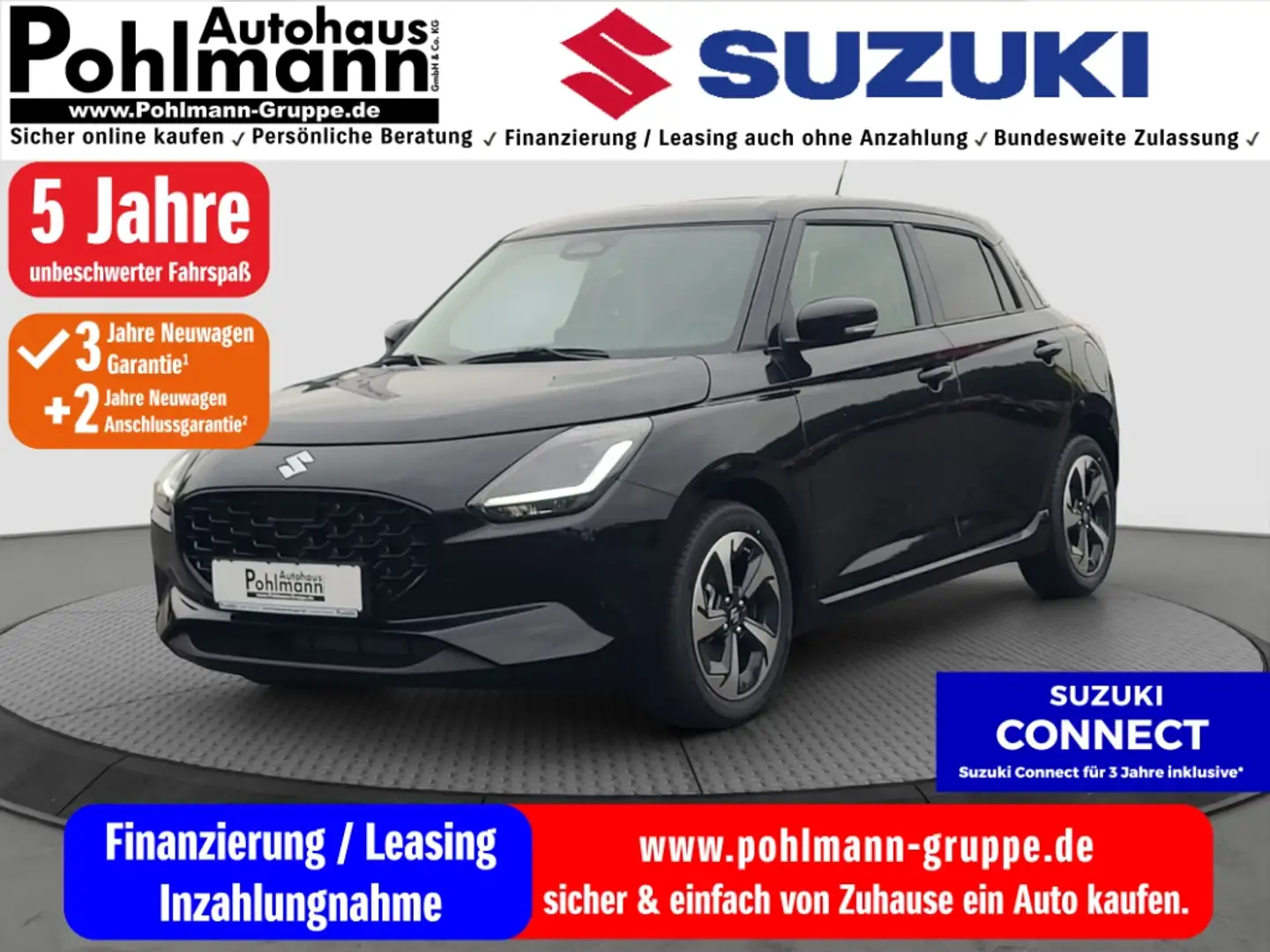 Suzuki Swift 1.2 Comfort+ Hybrid Navi LED Klimaautom DAB SHZ Ke Schwarz - 1