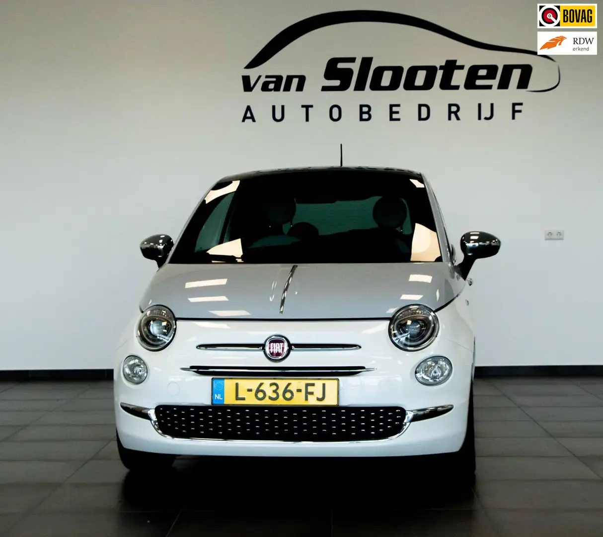 Fiat 500 1.0 Hybrid Dolcevita| Navi| Panoramdak| Cruise | A Wit - 1