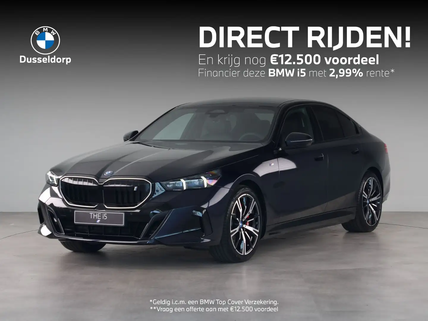 BMW i5 eDrive40 84 kWh Zwart - 1