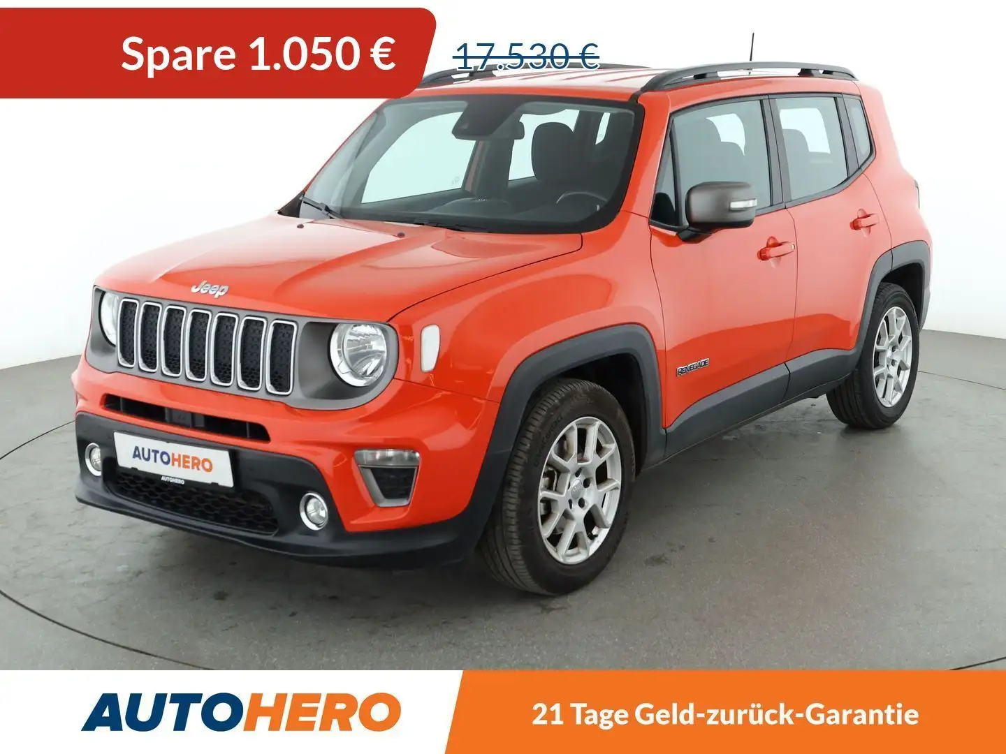 Jeep Renegade 1.3 TGDi Limited 4x2 Aut.*NAVI*TEMPO*PDC*SHZ* Orange - 1