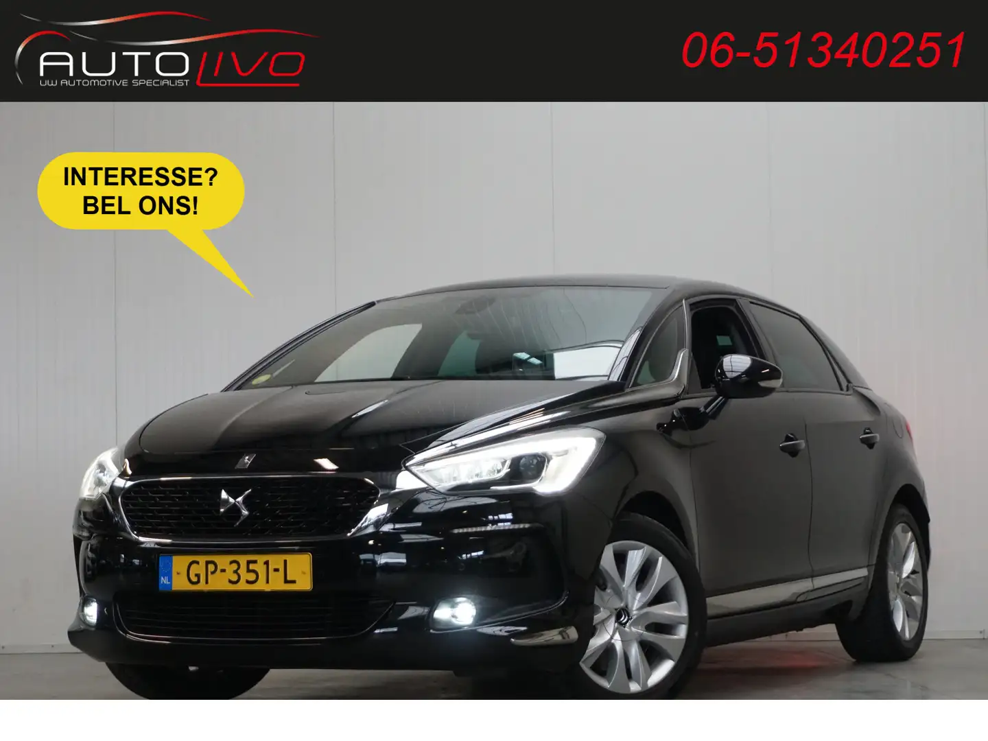 DS Automobiles DS 5 2.0 BlueHDi Business Executive 150 PK! PANO LEER M Schwarz - 1
